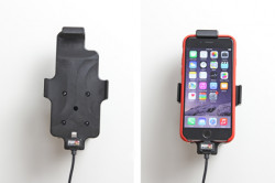 Support voiture Apple iPhone 6/6S/7/8 avec chargeur allume cigare. Avec câble USB. Compatible étui de dimensions: Hauteur: 137-144 mm, Larg: 75 mm, épaiss.: 2-11 mm. Réf 521662