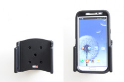 Support voiture  Brodit Samsung Galaxy Note II GT-N7100  passif avec rotule - Pour  étui Otterbox Defender (non livré). Réf 511467