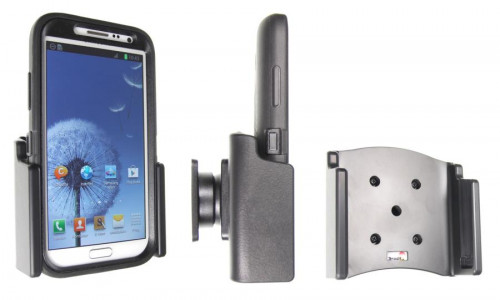 Support voiture  Brodit Samsung Galaxy Note II GT-N7100  passif avec rotule - Pour  étui Otterbox Defender (non livré). Réf 511467