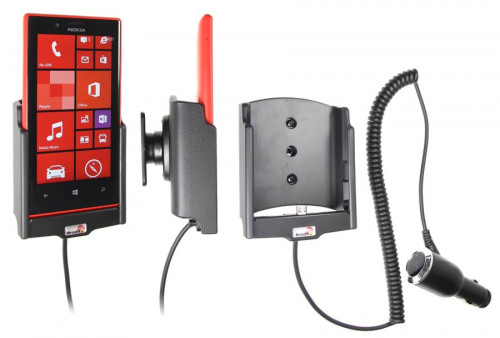 Support voiture  Brodit Nokia Lumia 720  avec chargeur allume cigare - Avec rotule orientable. Réf 512532