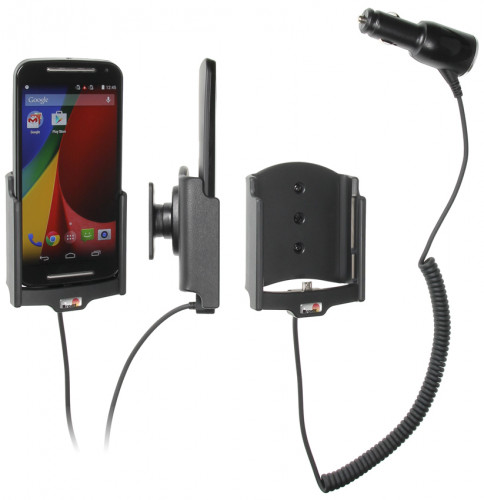 Support voiture  Brodit Motorola Moto G (2nd Gen)  avec chargeur allume cigare - Avec rotule orientable. Réf 512710