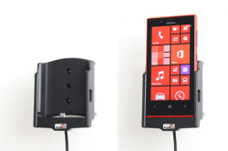 Support voiture  Brodit Nokia Lumia 720  installation fixe - Avec rotule, connectique Molex. Chargeur 2A. Réf 513532