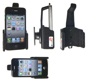 Support voiture  Brodit Apple iPhone 4  passif avec rotule - Pour une position verticale et horizontale plus sûr. Surface &quot