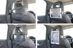 Support voiture  Brodit Apple iPad 2  sécurisé - Support passif avec rotule. Avec verrouillage renforcé Pour  étui Otterbox Defender (non livré). Réf 541366