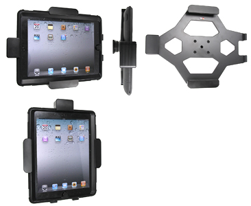 Support voiture  Brodit Apple iPad 2  sécurisé - Support passif avec rotule. Avec verrouillage renforcé Pour  étui Otterbox Defender (non livré). Réf 541366