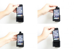 Support voiture Brodit Apple iPhone 5 passif avec rotule - Pour une position verticale et horizontale plus sûr. Surface "