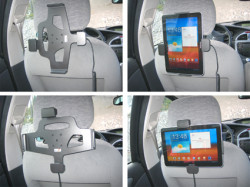 Support voiture  Brodit Samsung Galaxy Tab 10.1 GT-P7500  sécurisé - Support actif avec cig-plug et pivotant. Avec verrouillage renforcé Réf 546287