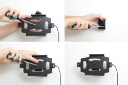 Support voiture  Brodit Apple iPad Mini 3  sécurisé - Pour une installation fixe. Avec rotule. Avec verrouillage renforcé Réf 547584