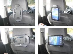 Support voiture  Brodit Samsung Galaxy Tab GT-P1000  sécurisé - Support passif avec rotule. Avec verrouillage renforcé Réf 541209