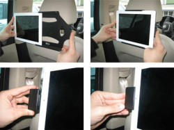 Support voiture  Brodit Apple iPad 2  sécurisé - Support passif avec rotule. Avec verrouillage renforcé Réf 541244