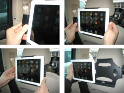Support voiture  Brodit Apple iPad 2  sécurisé - Support passif avec rotule. Avec verrouillage renforcé Réf 541244