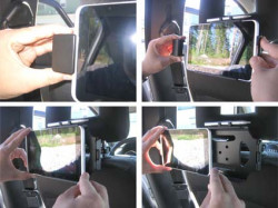 Support voiture  Brodit HTC Flyer  sécurisé - Support passif avec rotule. Avec verrouillage renforcé Réf 541265