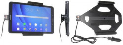 Support voiture Brodit Samsung Galaxy Tab A 10,1 (2016) avec chargeur allume cigare - Avec rotule. Avec câble USB. Réf 521919