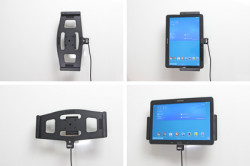 Support voiture  Brodit Samsung Galaxy Tab PRO 10.1 LTE SM-T525  avec chargeur allume cigare - Avec rotule. Avec câble USB. Réf 521608
