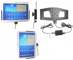 Support voiture  Brodit Samsung Galaxy Tab 3 10.1 GT-P5200  installation fixe - Avec rotule, connectique Molex. Réf 513549