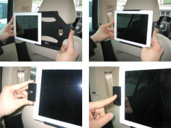 Support voiture  Brodit Apple iPad 2  antivol - Support passif avec rotule. 2 clefs. Réf 539244