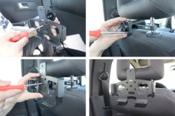 Support voiture  Brodit ZTE Optik  antivol - Support passif avec rotule. 2 clefs. Réf 539372