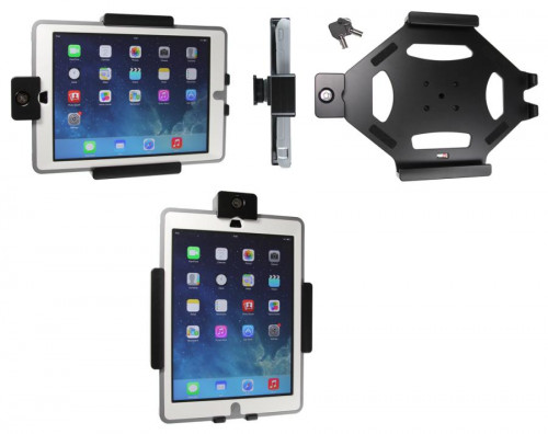 Support voiture  Brodit Apple iPad Air  antivol - Support passif avec rotule. 2 clefs. Pour les appareils avec étui  étui Otterbox Defender (non livré). Réf 539600