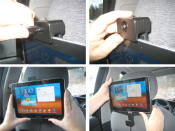 Support voiture  Brodit Samsung Galaxy Tab 10.1 GT-P7500  antivol - Support actif avec cig-plug et pivotant. 2 clefs. Réf 535287