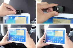 Support voiture  Brodit Samsung Galaxy Tab 3 10.1 GT-P5200  antivol - Support actif avec cig-plug et pivotant. 2 clefs. Réf 535549