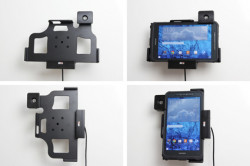 Support voiture  Brodit Samsung Galaxy Tab Active 8.0 SM-T365  antivol - Support actif avec cig-plug et pivotant. Convient appareils avec étui d'origine. 2 clefs. Réf 535676