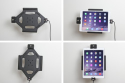 Support voiture Brodit Apple iPad Air 2 antivol - Support actif avec allume-cigare. Avec rotule. Avec serrure, 2 clés. Réf 535684