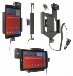 Support voiture  Brodit LG G Pad 7.0  antivol - Support actif avec cig-plug et pivotant. 2 clefs. Réf 535708