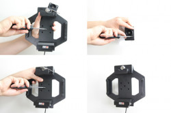 Support voiture  Brodit Getac Z710 (US Version)  antivol - Support actif pour une installation fixe. Avec rotule. Conception mince avec chargeur intégré dans le support. 2 clefs. Convient unité à la fois avec et sans dragonne. Réf 536481