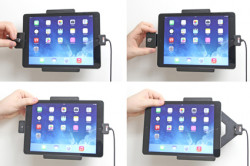 Support voiture  Brodit Apple iPad Air  antivol - Support actif pour une installation fixe. Avec rotule. 2 clefs. Réf 536577
