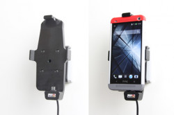 Support voiture  Brodit HTC One  avec chargeur allume cigare - Avec rotule. Pour appareil avec étui. Réf 521525