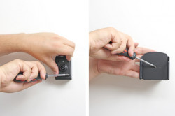 Support réglable. Convient appareils avec et sans étui de dimensions: Larg: 75-89 mm, épaiss.: 12-16 mm. Réf 511484